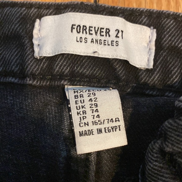 Forever 21 shorts denim washed black - Picture 4 of 5